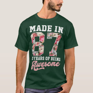 35. Geburtstag Geboren 1987 35 Jahre Alte Geschenk T-Shirt