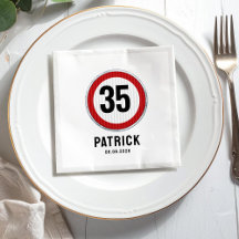 35. Geburtstag Geschwindigkeitsbegrenzungsschild -