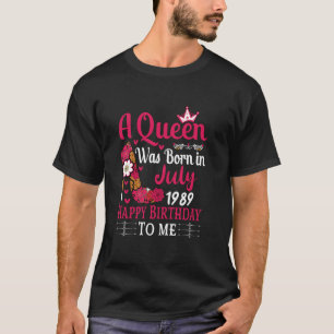 35. Geburtstag High Heel eine Königin wurde Gebore T-Shirt