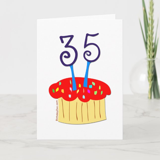 35. Geburtstag Karte (Vorderseite)