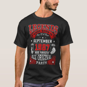 35. Geburtstag Legends Geboren im September 1987 3 T-Shirt