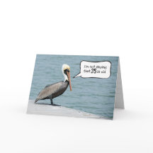 35. Geburtstag Pelican auf einem Dock
