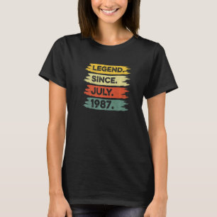35. Geburtstag Retro Vintage Legende seit Juli 198 T-Shirt