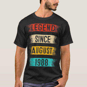 35. Geburtstag Retro VintageSeit August 1988 T-Shirt