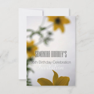 35. Geburtstagsfeier Blumenladen Einladung