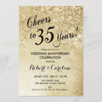 35. Hochzeitstag Gold