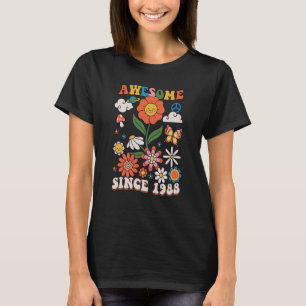 35 Jahre alt Phantastisch seit 1988 Groovy Retro 3 T-Shirt