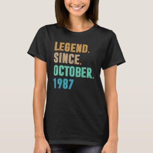35 Jahre alte Legende seit Oktober 1987 35. Geburt T-Shirt