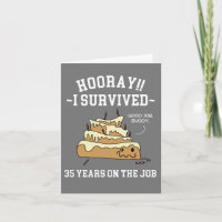 35 Jahre auf der Job 35 Jahre-Jubiläumskarte