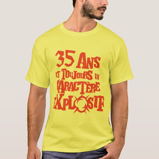 35 Jahre explosive Explosion T-Shirt (Vorderseite)