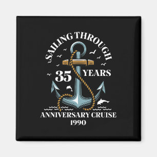 35 Jahre Hochzeitsjubiläum Kreuzfahrt Magnet