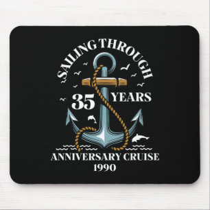 35 Jahre Hochzeitsjubiläum Kreuzfahrt Mousepad