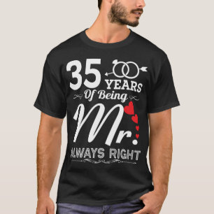 35 Jahre Husband 35 Jahre alt T-Shirt