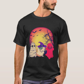 35 Meerschweinchen Halloween-Kürbis T-Shirt