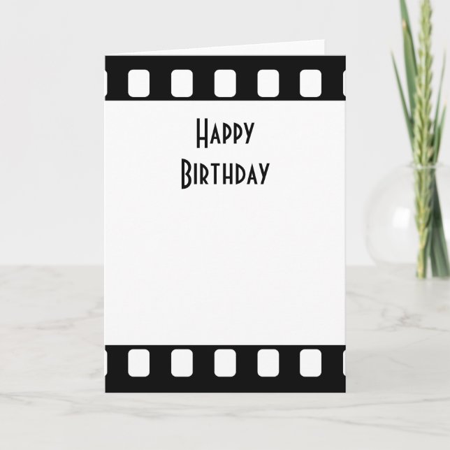 35 mm Film Happy Birthday Karte (Vorderseite)