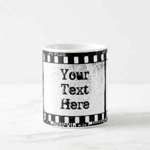 35 mm Personalisierter Filmtext Kaffeetasse