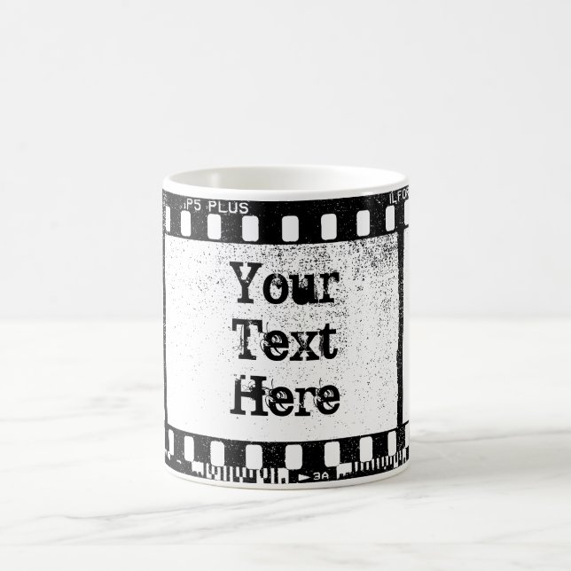 35 mm Personalisierter Filmtext Kaffeetasse (Mittel)