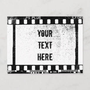 35 mm Personalisierter Filmtext Postkarte