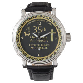 35. Ordination Jubiläum Priest PERSONALISIERT Armbanduhr