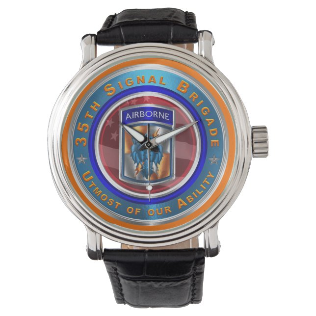 35. Signalbrigade-Im Flugzeug Armbanduhr (Vorderseite)