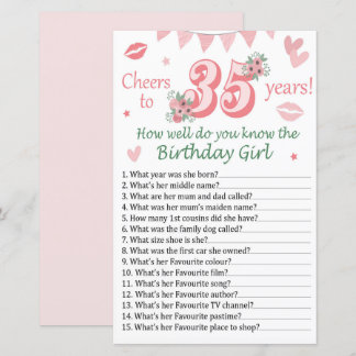 35. Wie gut kennst du das Geburtstagsmädchen?