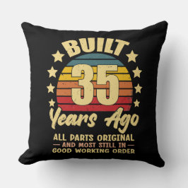 35 Years Ago All Parts Original 35th Birthday Kissen