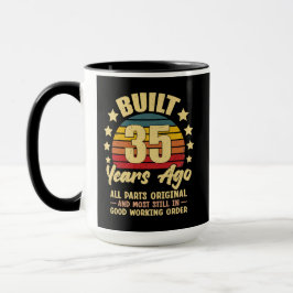 35 Years Ago All Parts Original 35th Birthday Tasse