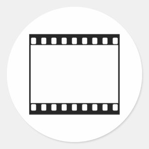 35mm Film Runder Aufkleber