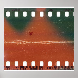35mm Filmstreifen Start, coole Kratzer. Poster