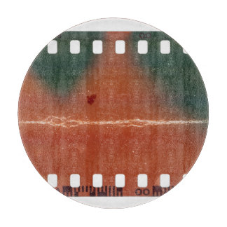 35mm Filmstreifen Start, coole Kratzer. Schneidebrett