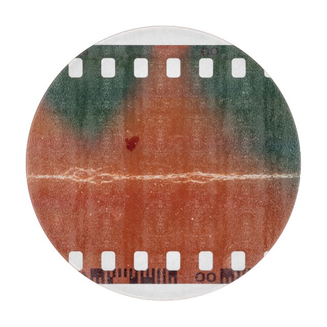 35mm Filmstreifen Start, coole Kratzer. Schneidebrett (Vorderseite)