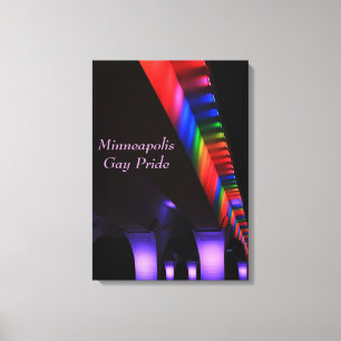 35W Bridge Minneapolis - Gay Pride Leinwanddruck