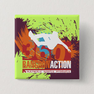 360 Grad-Snowboarding-T-Shirts und Geschenke Button