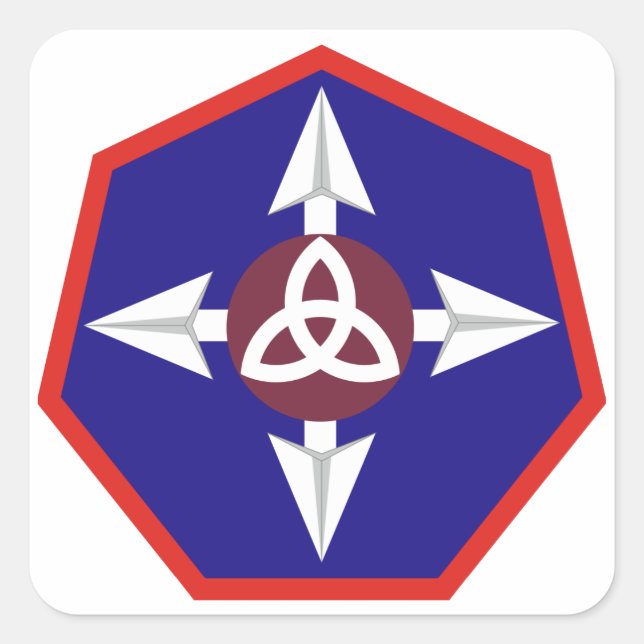 364. Nachhaltigkeitsbefehl Quadratischer Aufkleber (Vorderseite)