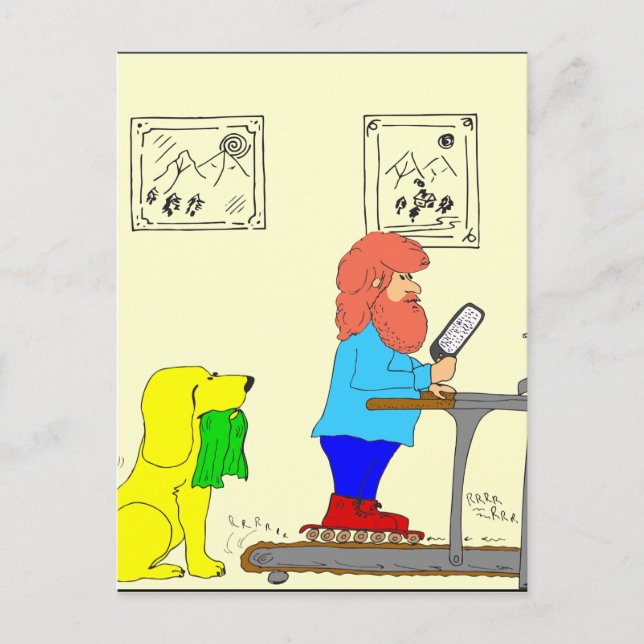 364-Skate-Cartoon Postkarte (Vorderseite)