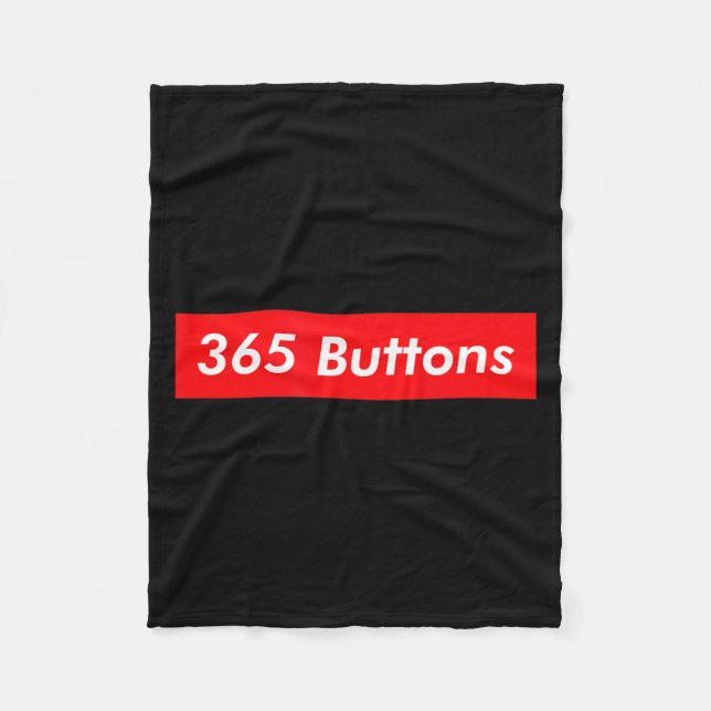 365 Buttons Gen Z Meme Illustration Fleecedecke (Vorderseite)