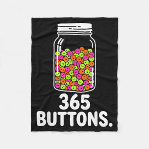 365 Buttons Glas Meme Rebranding Ziel verfolgen Fleecedecke