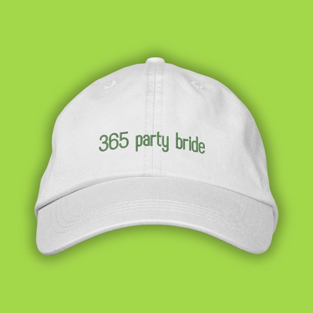 365 Party Bride Green Pop Girl Summer Vater Hat Bestickte Baseballkappe (Von Creator hochgeladen)
