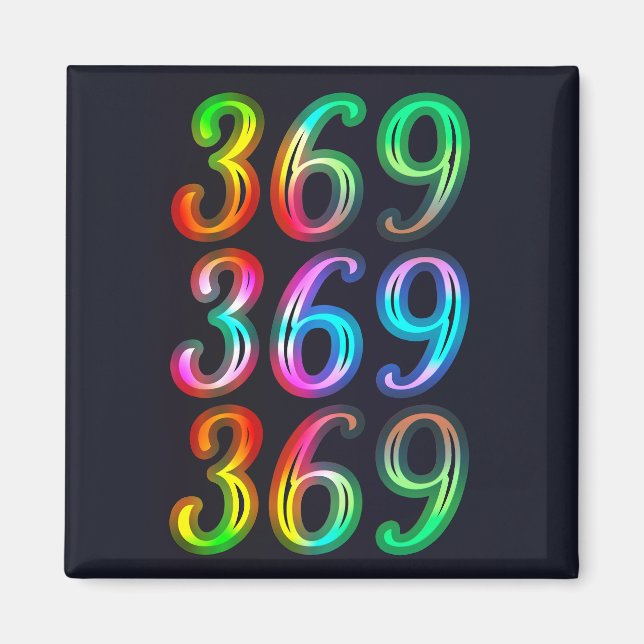 369 Zahlen Magnet (Vorne)