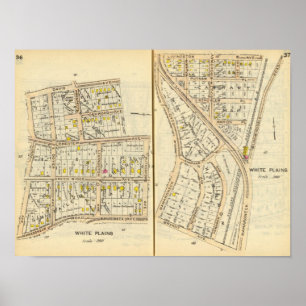 36-37 Weiße Ebenen Poster