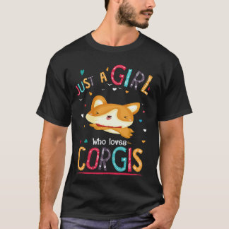 36 Ein Mädchen das Corgi liebt T-Shirt
