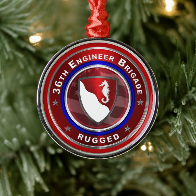 36. ENGINEER BRIGADE Weihnachten Ornament Aus Metall (Baum)