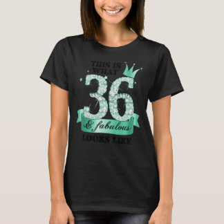 36 & Fabulous I Türkise White Party Group Foto T-Shirt