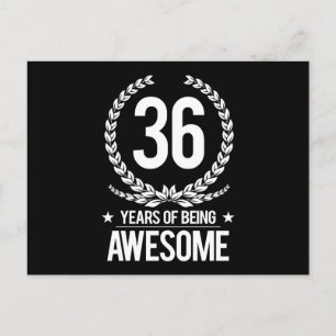 36. Geburtstag (36 Jahre Phantastisch) Postkarte