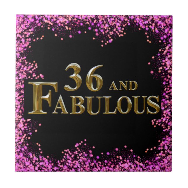 36. Geburtstag Fliese (Vorderseite)