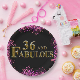 36. Geburtstag Pappteller