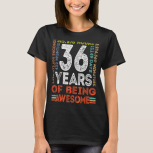 36. Geburtstag Phantastisch 36 Jahre alter Vintage T-Shirt