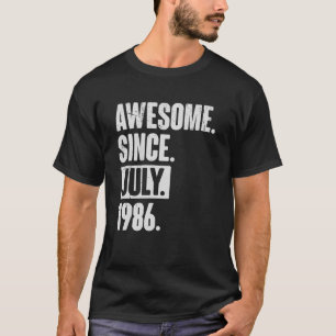 36. Geburtstag Phantastisch seit Juli 1988 T-Shirt
