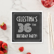 36. Geburtstagsparty: Art-Déco-Stil + Individuelle