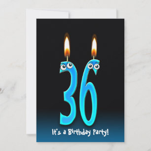 36. Geburtstagsparty Einladung